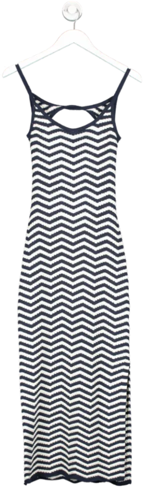 4th & Reckless Blue Albi Knit Maxi Dress UK 6