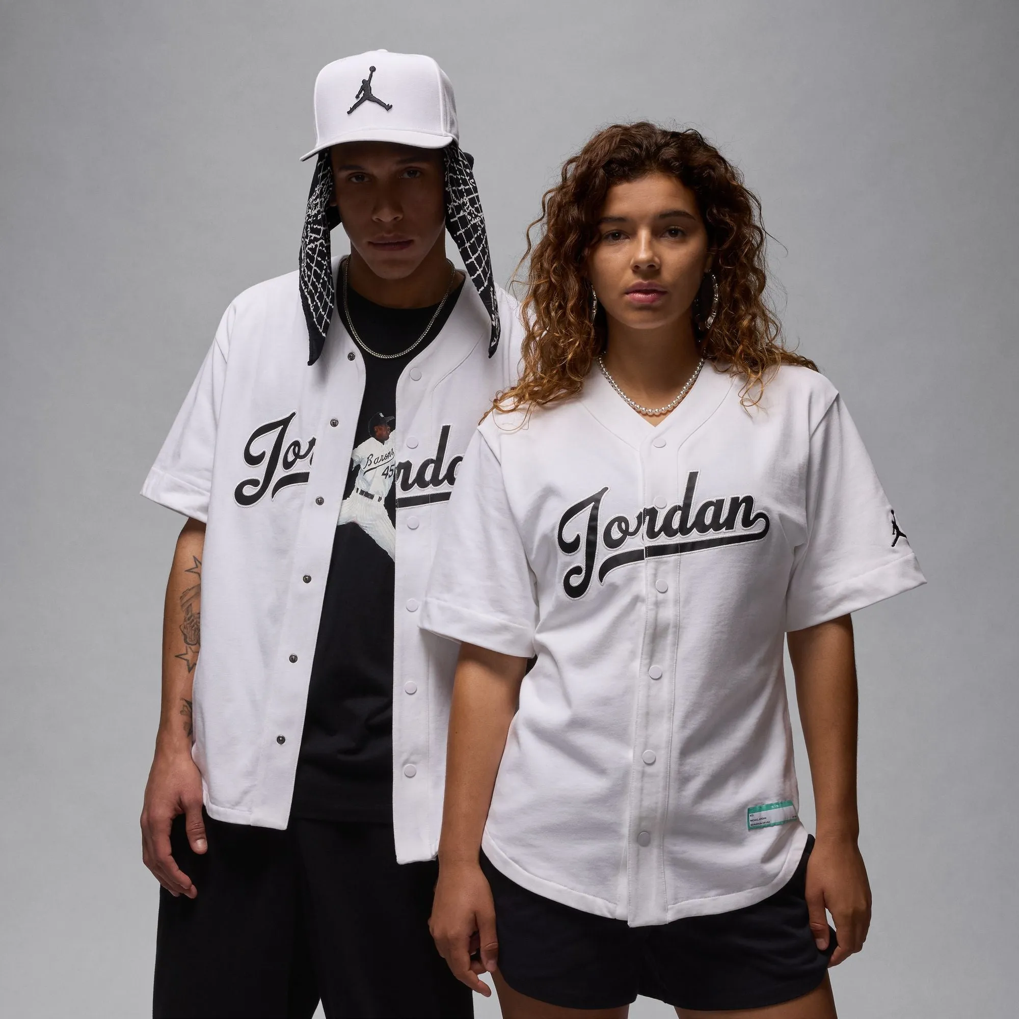 Air Jordan Flight MVP Baseball Jersey (White/Black)