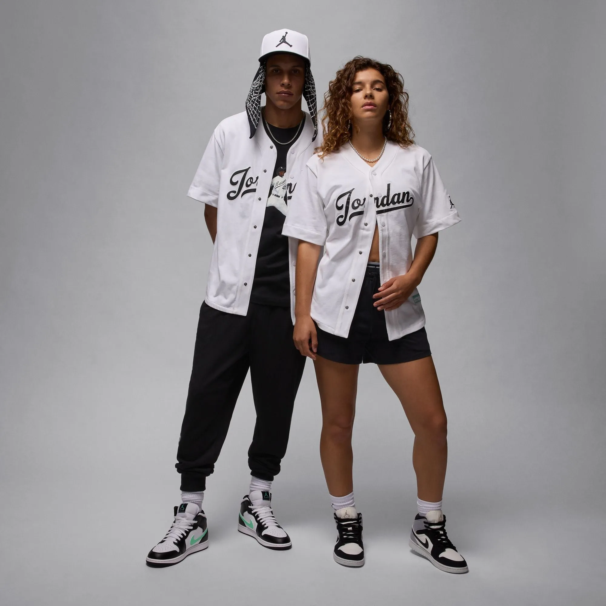 Air Jordan Flight MVP Baseball Jersey (White/Black)