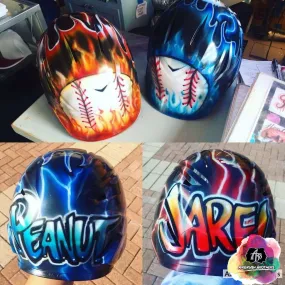 Airbrush Flame Helmet Design