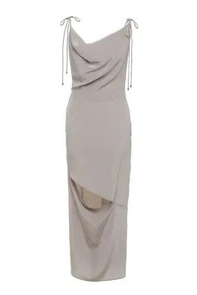 ALICE SILK MIDI DRESS