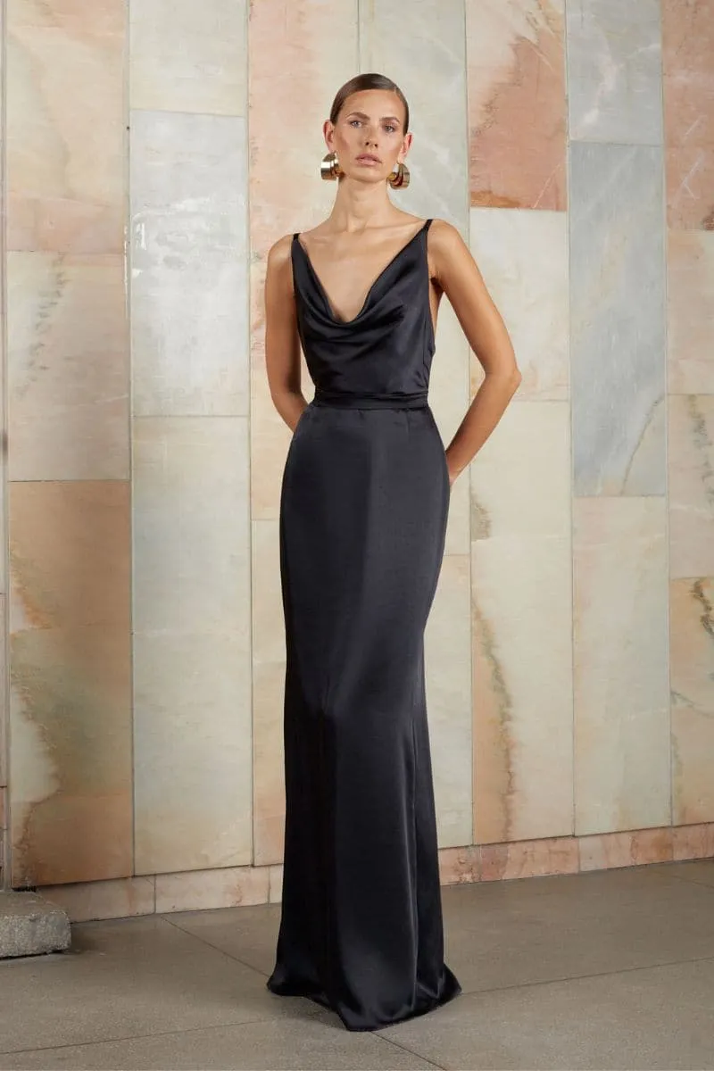 AMILA BLACK MAXI DRESS