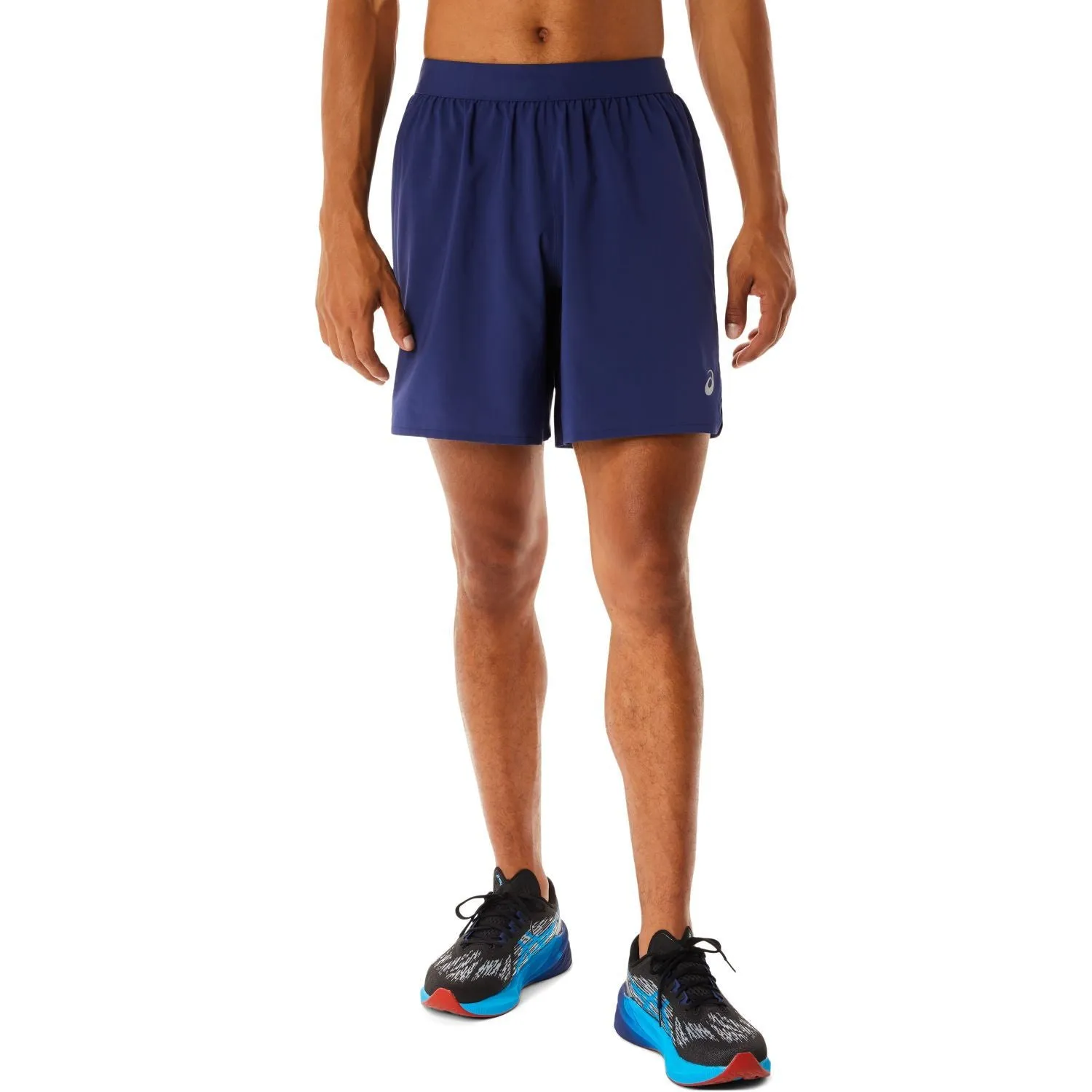 Asics Mens 2 in 1 7 Inch Shorts - Indigo Blue