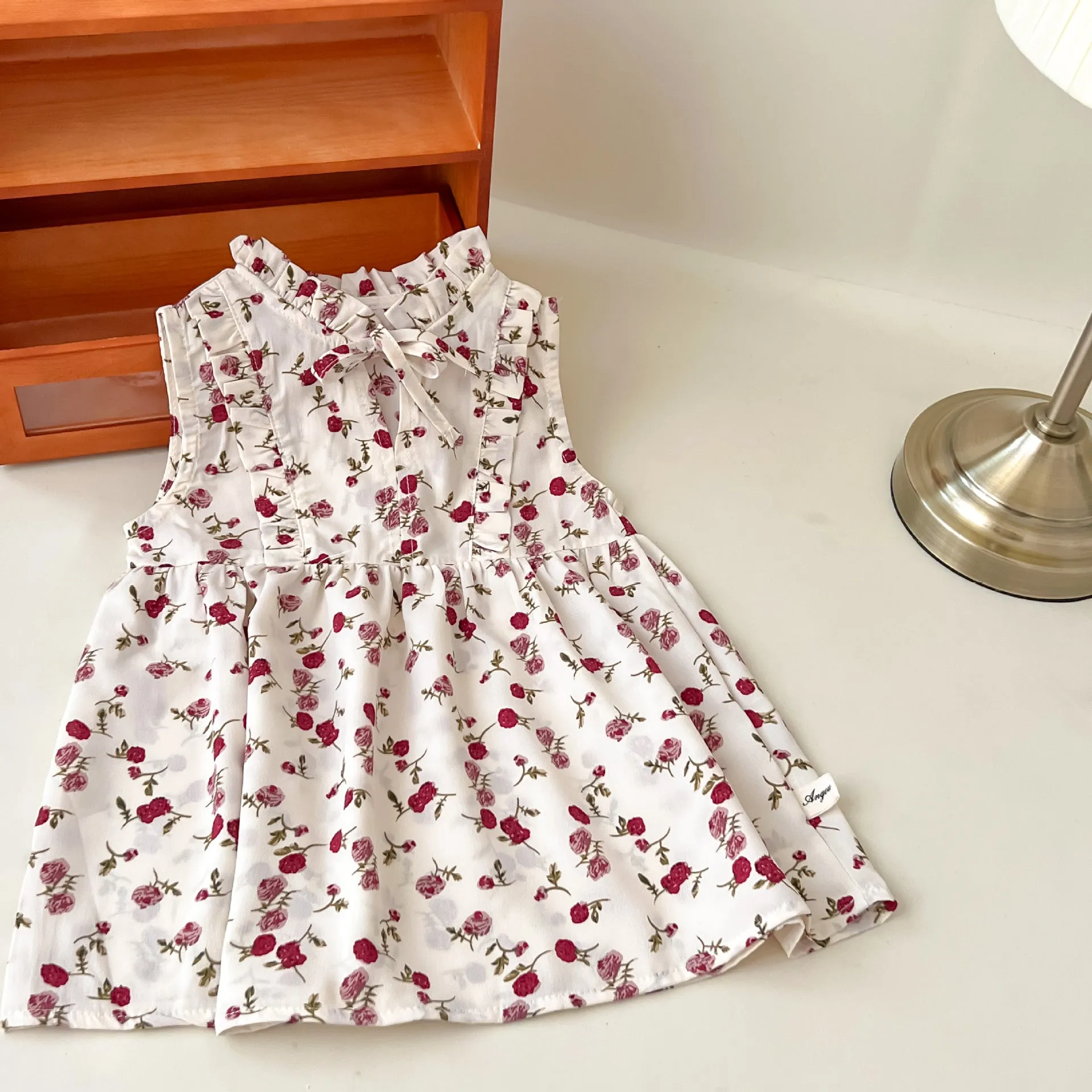 Baby Kid Girls Flower Print Dresses Wholesale 24030110