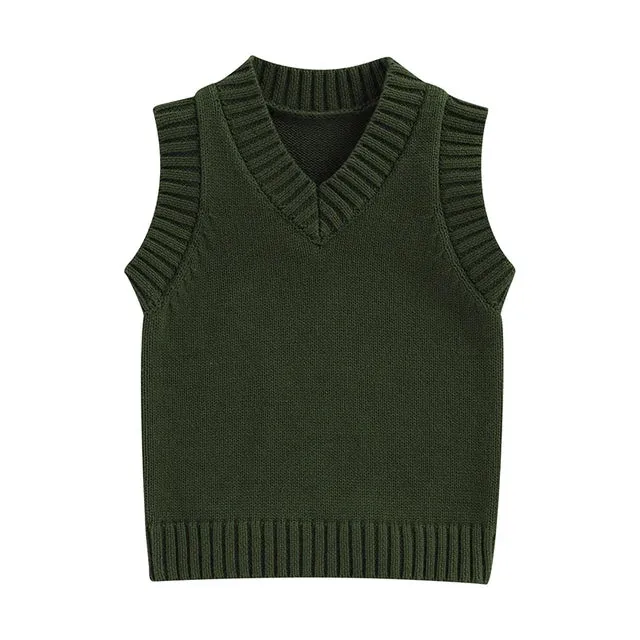 Baby/Toddler (to 5T) Boys Autumn Sweater Vest - Neutrals