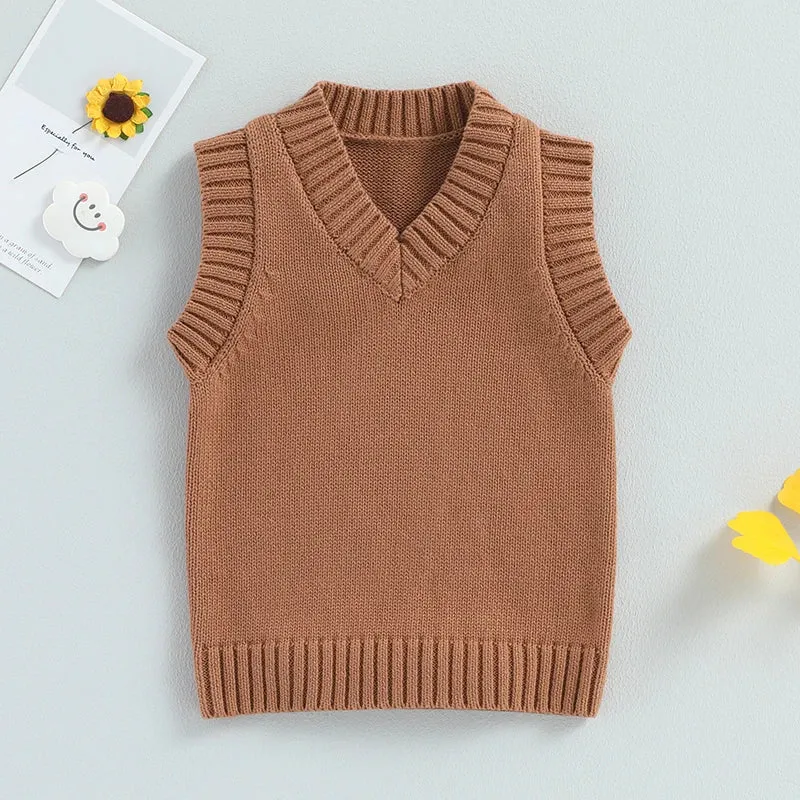 Baby/Toddler (to 5T) Boys Autumn Sweater Vest - Neutrals