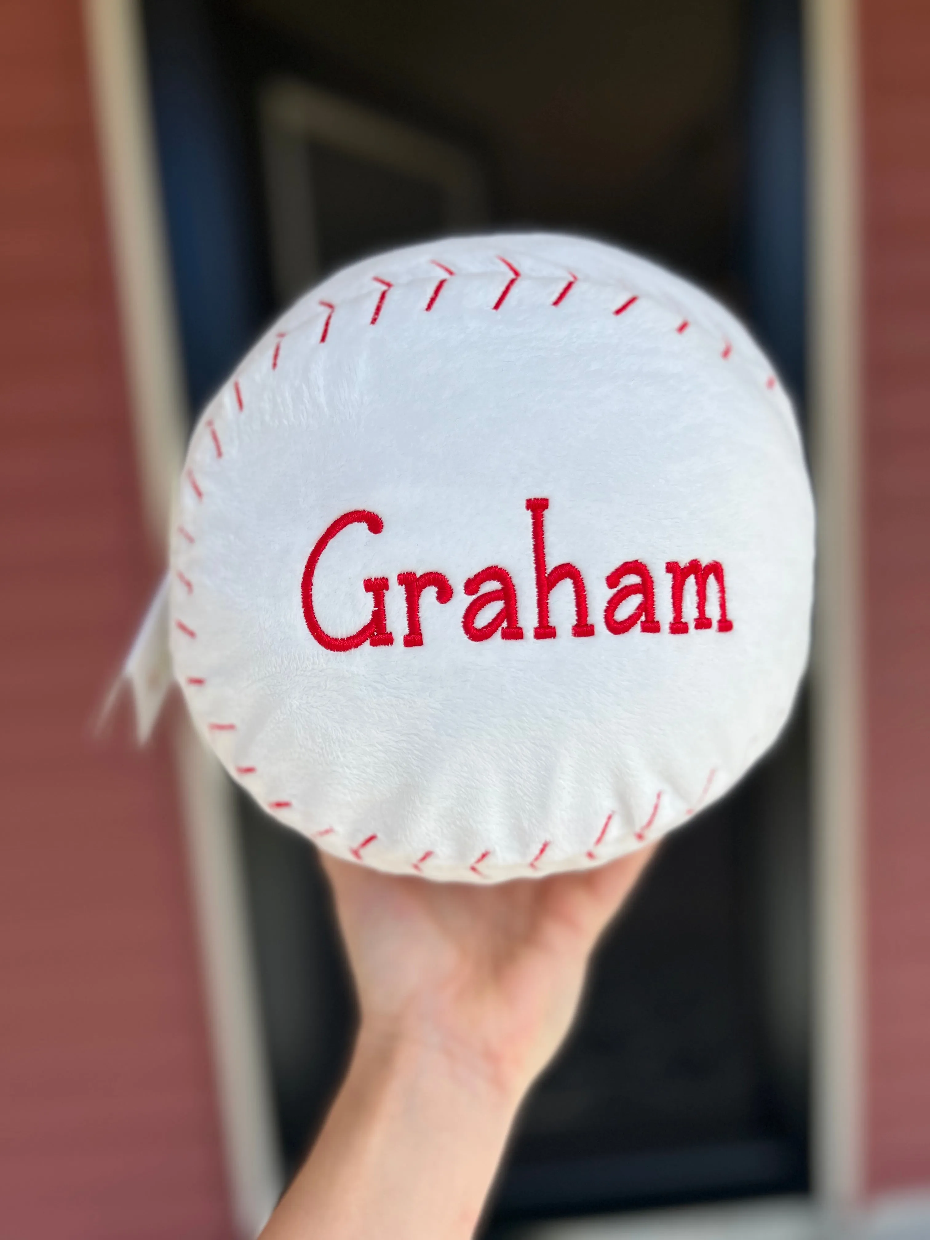 Baseball Embroidered Sports Plush