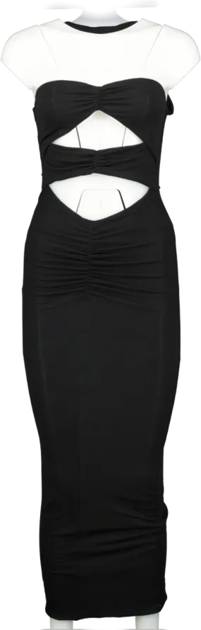 bayse Black Parker Midi Dress UK XS