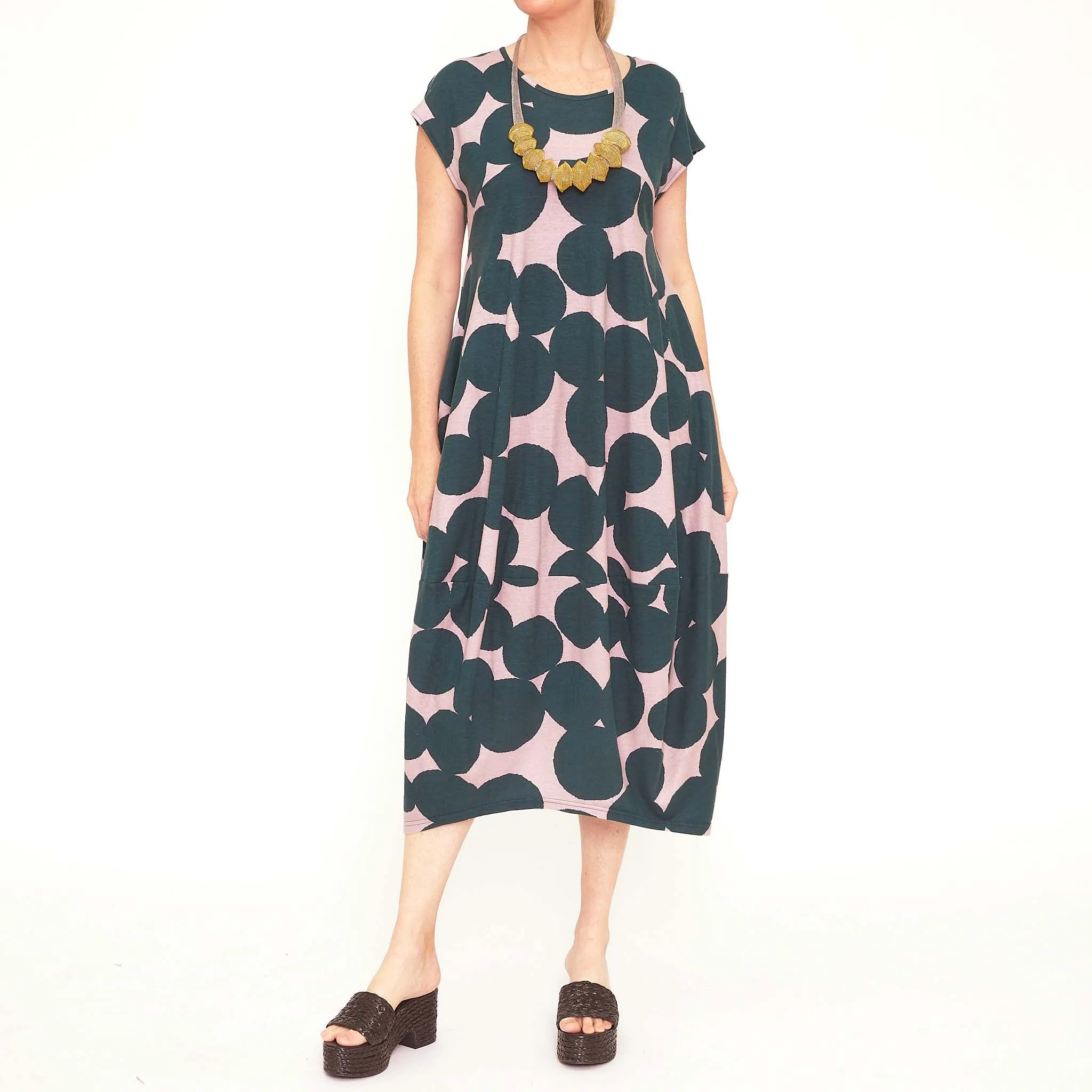 Bertie Teal Spot Dress