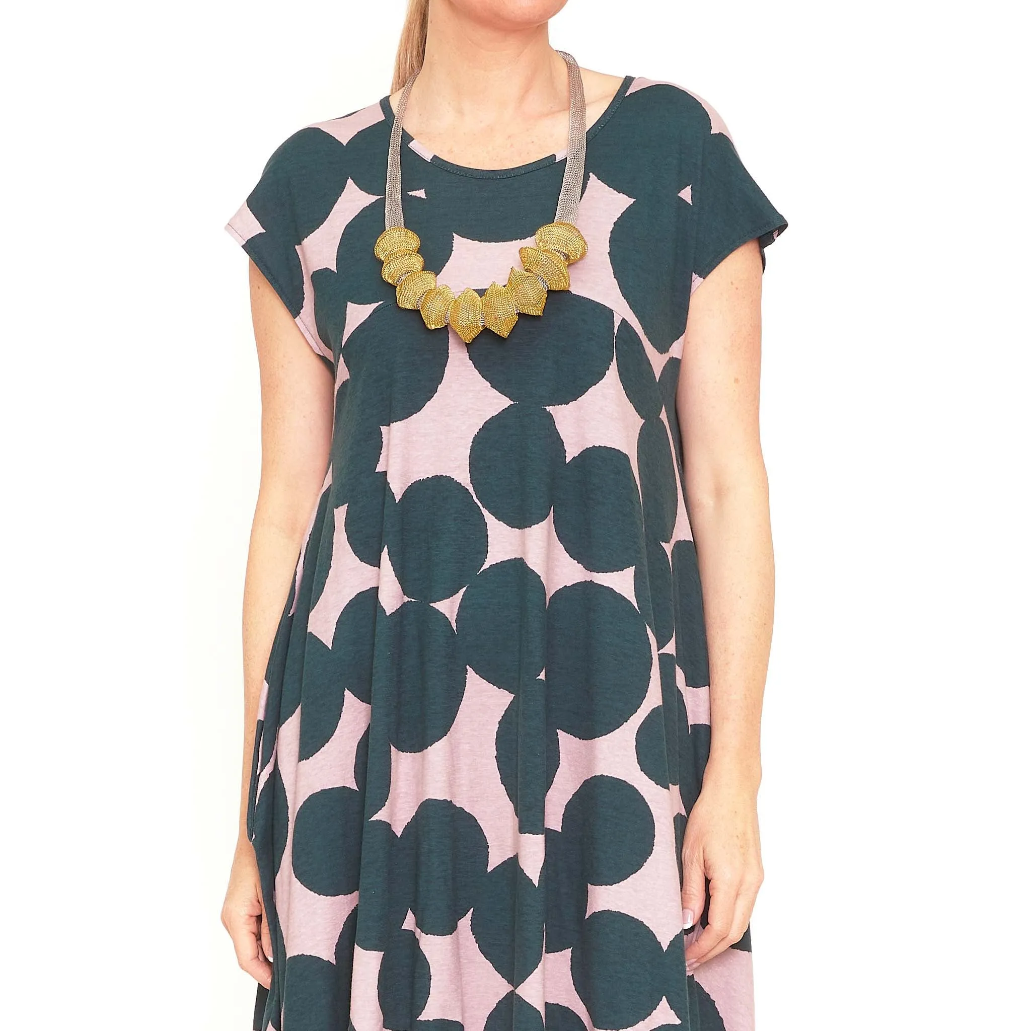 Bertie Teal Spot Dress