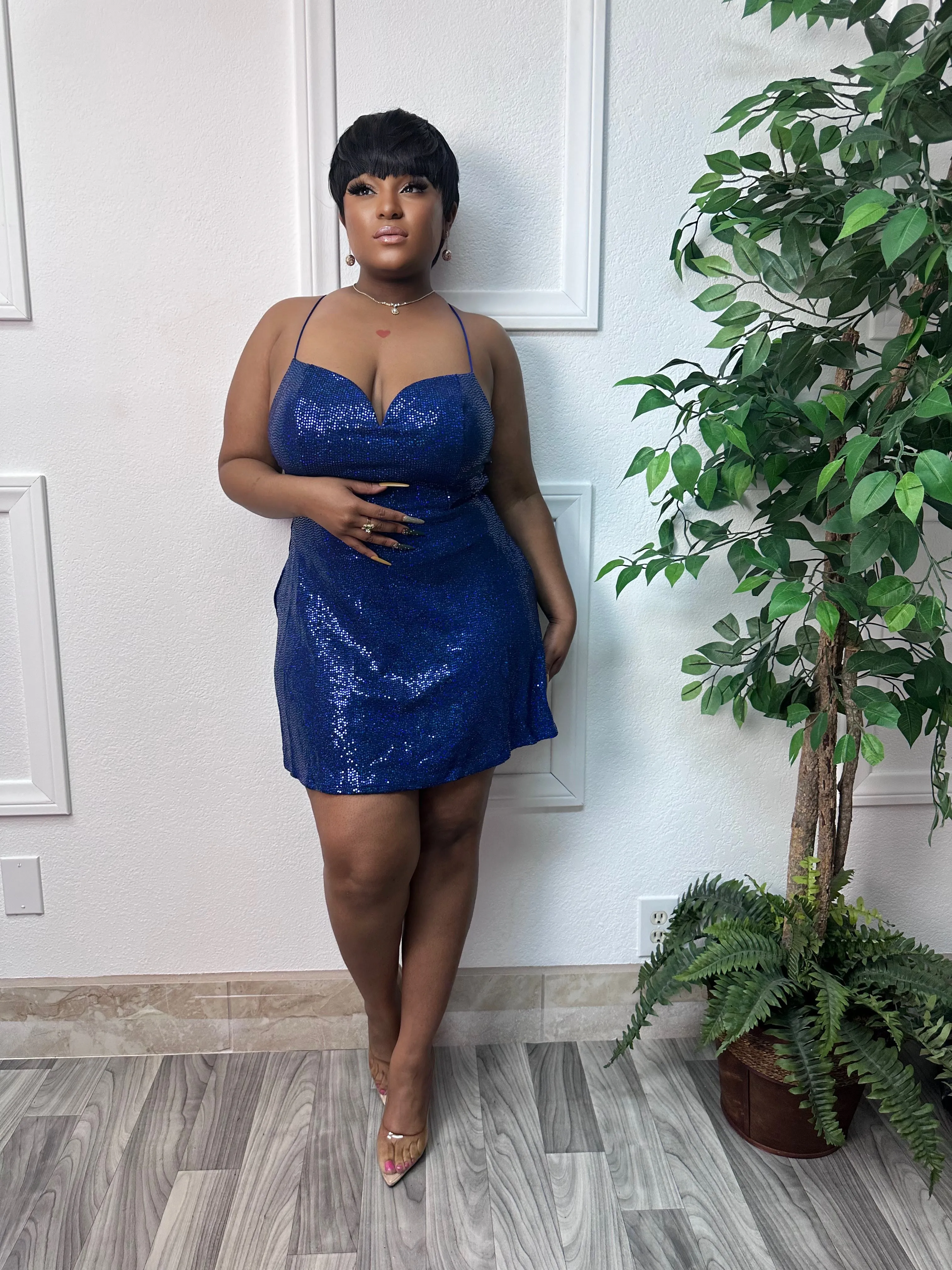 Blue shasa Dress