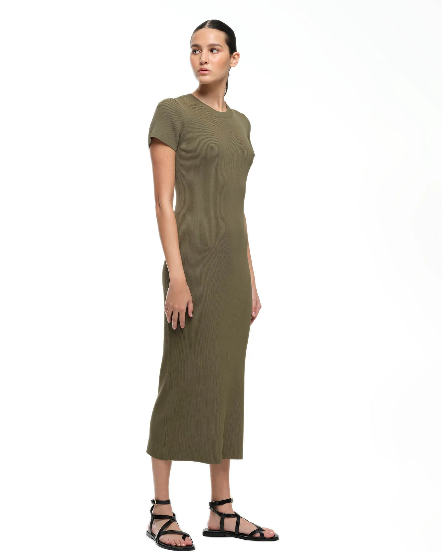 CAMILLA KNIT DRESS - OLIVE