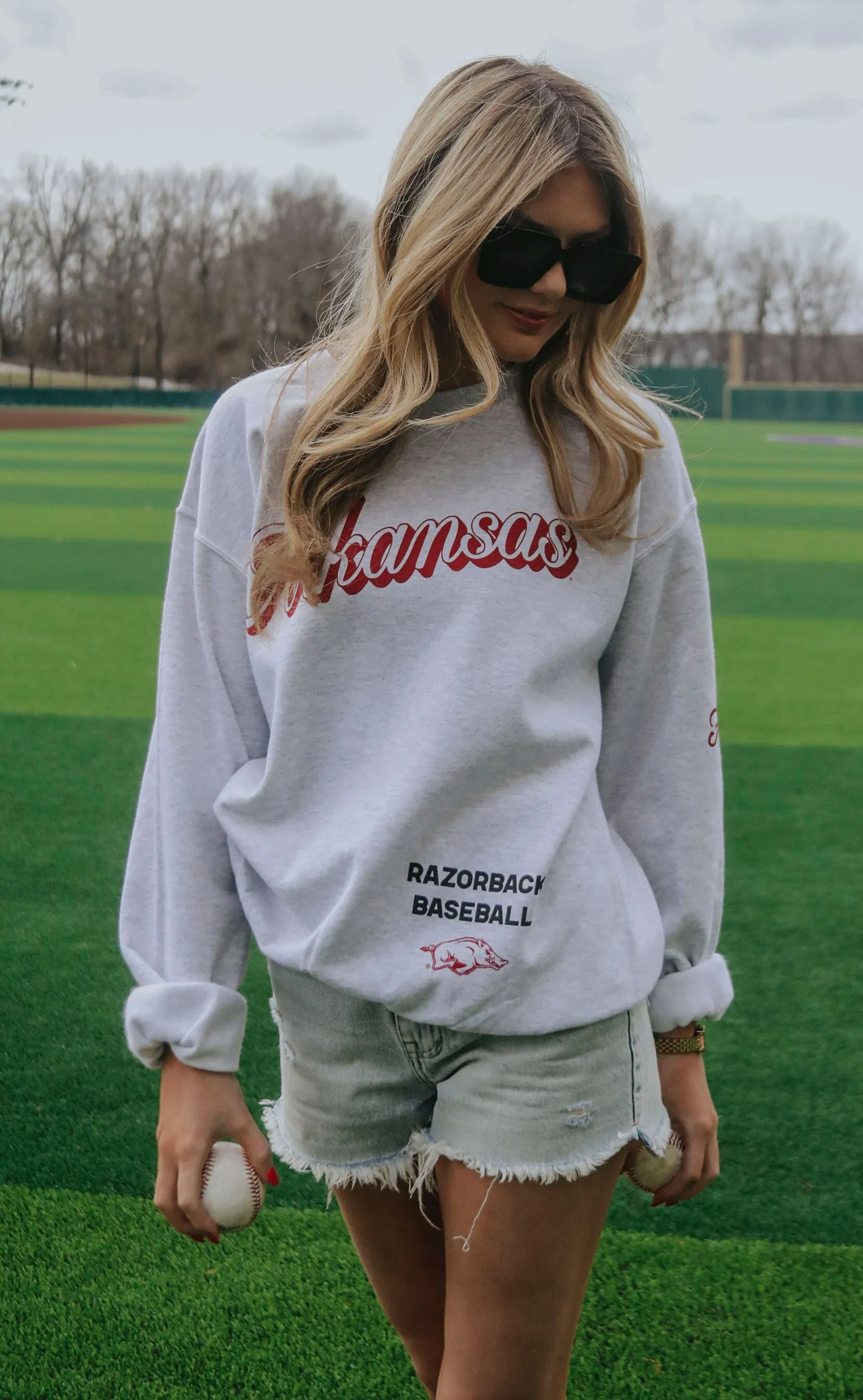 charlie southern: arkansas script sweatshirt