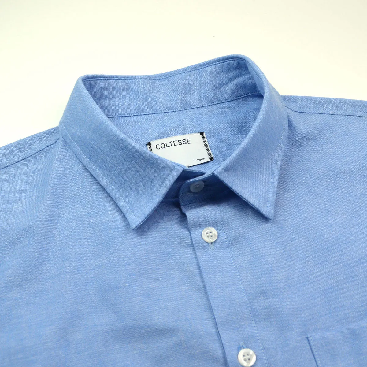 Coltesse - Iyo Classic Shirt with Pocket - Light Blue