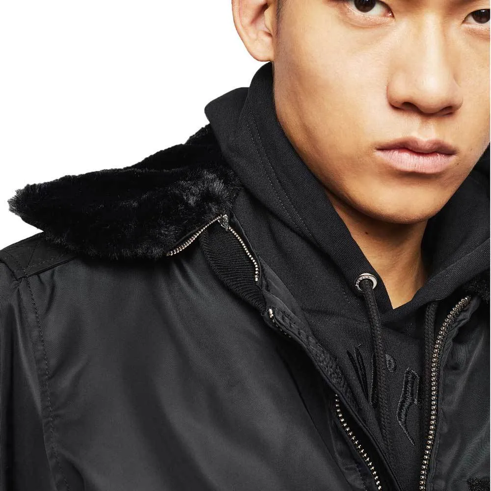 Diesel W-Slotkin-A Jacket Black Flight Bomber Jacket