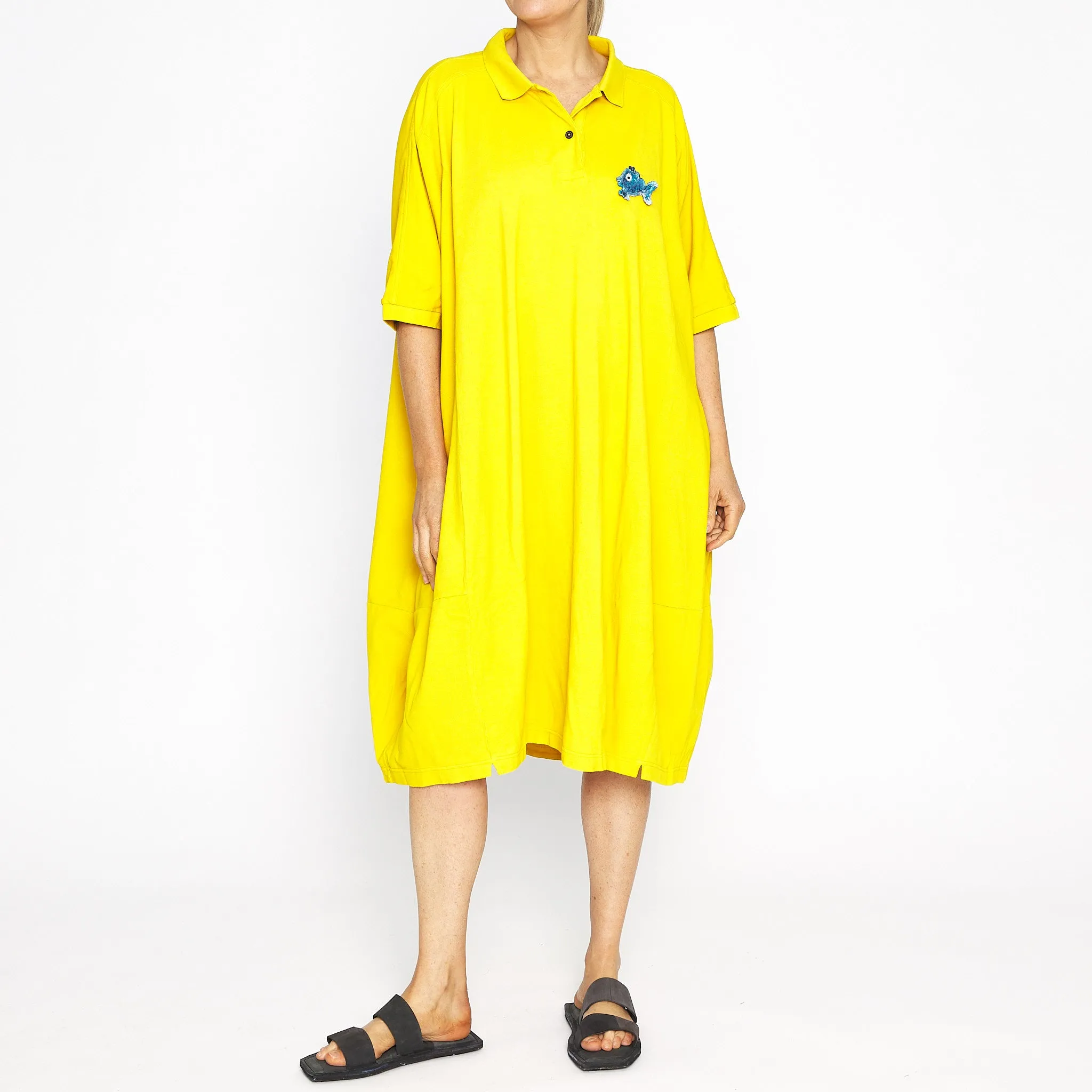 DIP-2430905 S/S Polo tunic lemon