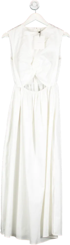 DISSH Ramsey White Cotton Midi Dress UK 8