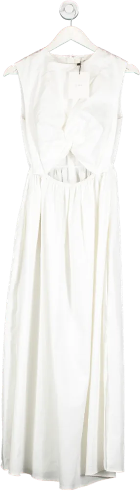 DISSH Ramsey White Cotton Midi Dress UK 8