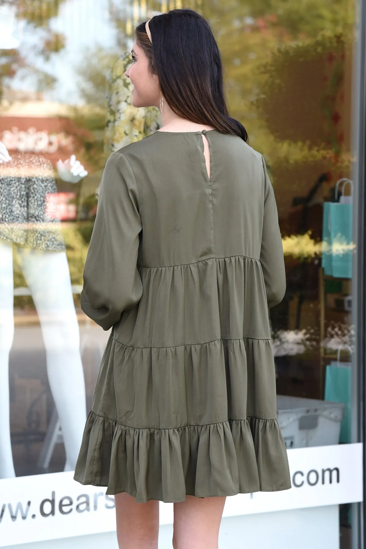 ELEGANCE DRESS -OLIVE