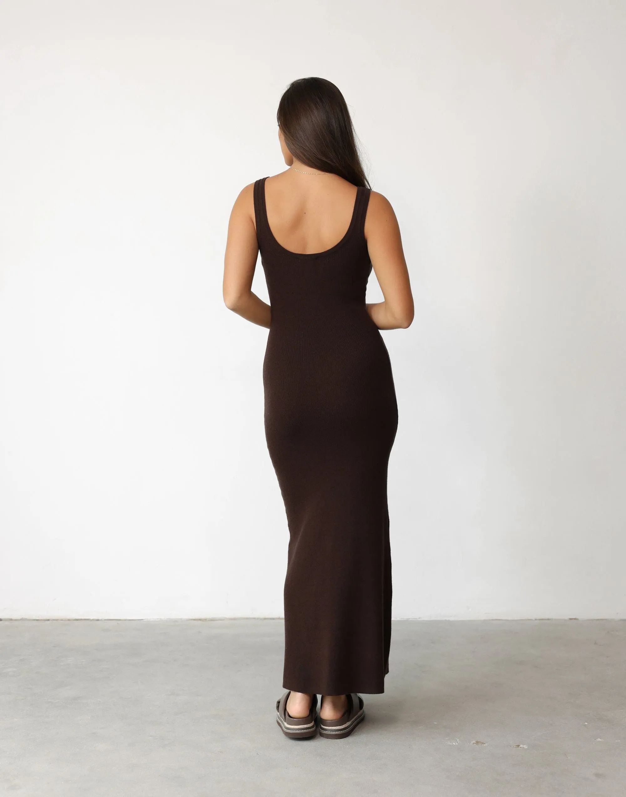 Enver Maxi Dress (Chocolate)