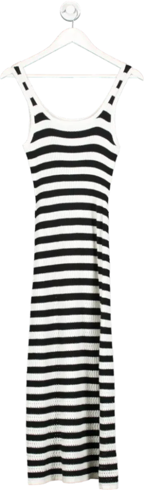 EVERLANE White Striped Ribbed Tank Dress UK S