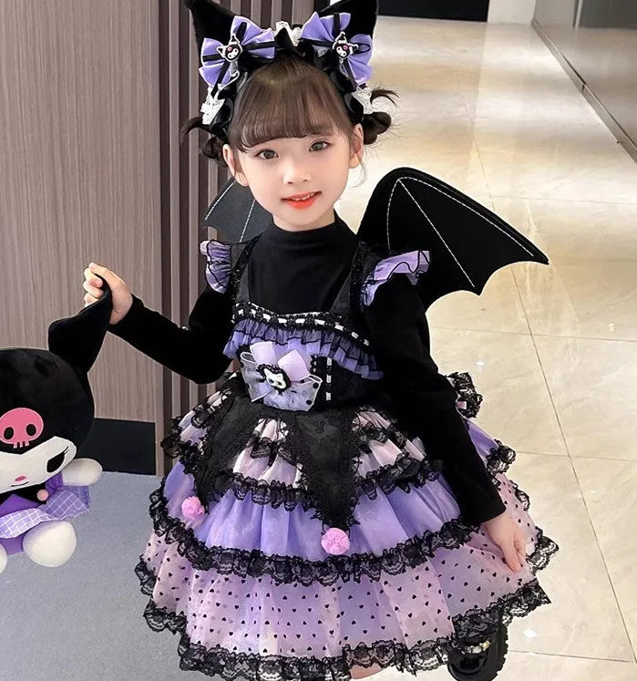 Fashion Kuromi Dress Set For Children PN6447