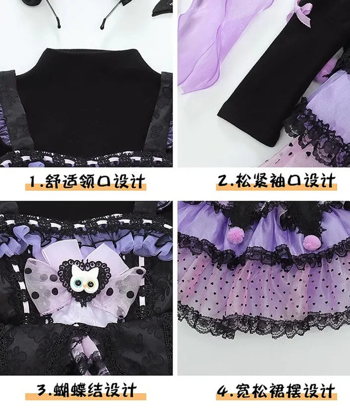 Fashion Kuromi Dress Set For Children PN6447