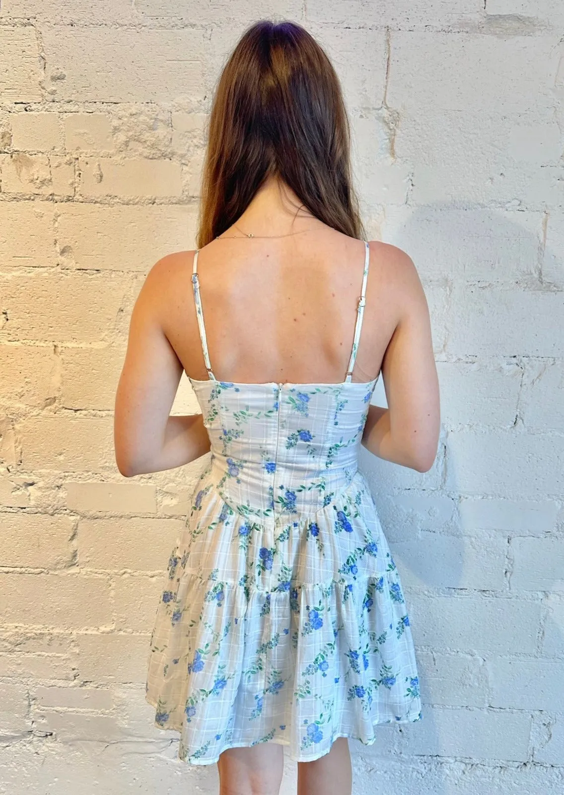 Floral Blues Dress