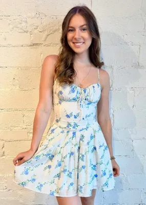 Floral Blues Dress