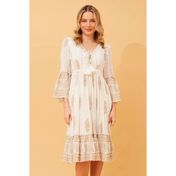 GAYATRI PAISLEY BOHO DRESS