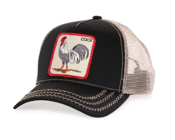 Goorin 'The Cock' Trucker Style Baseball Cap in Black