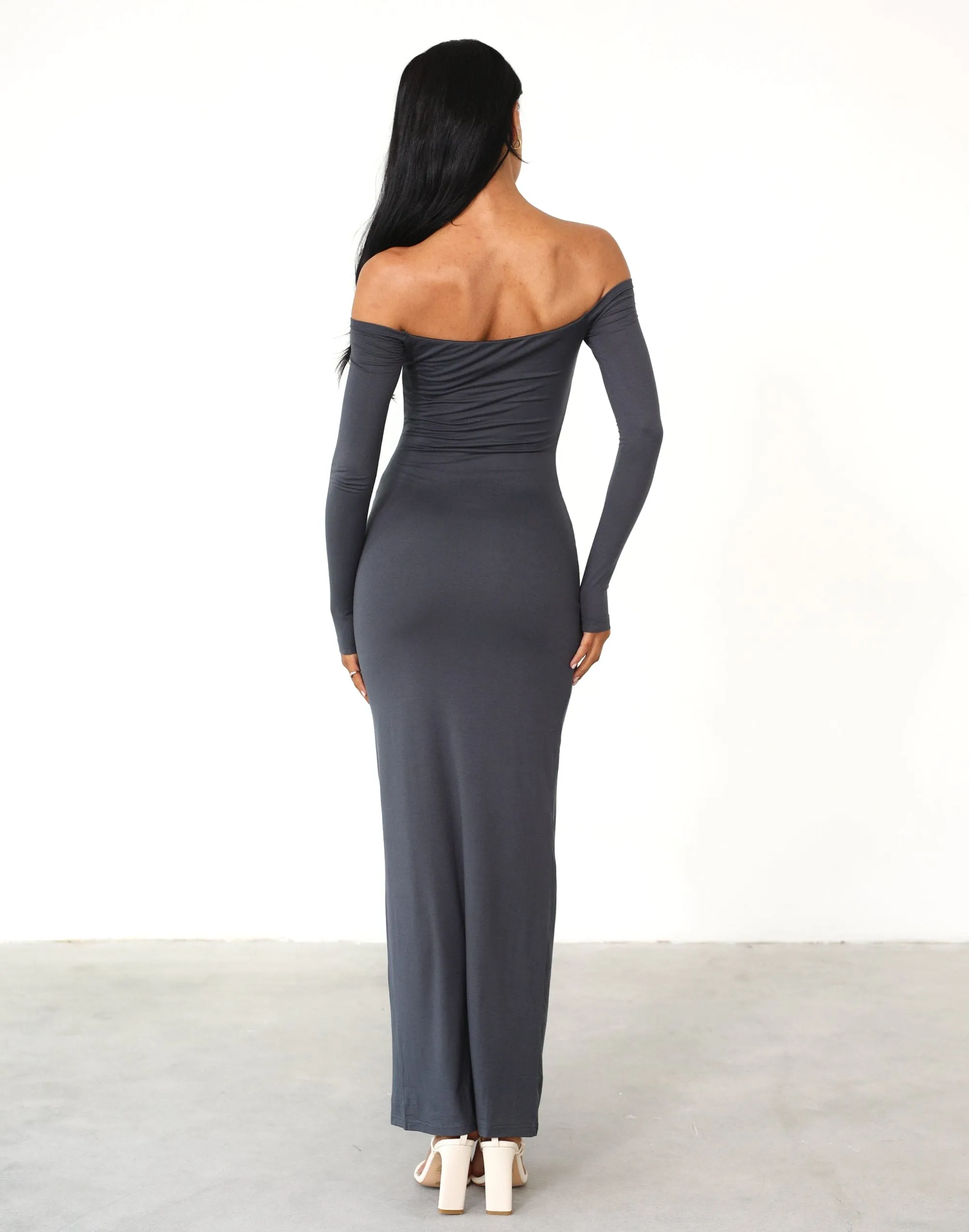 Iris Maxi Dress (Charcoal)