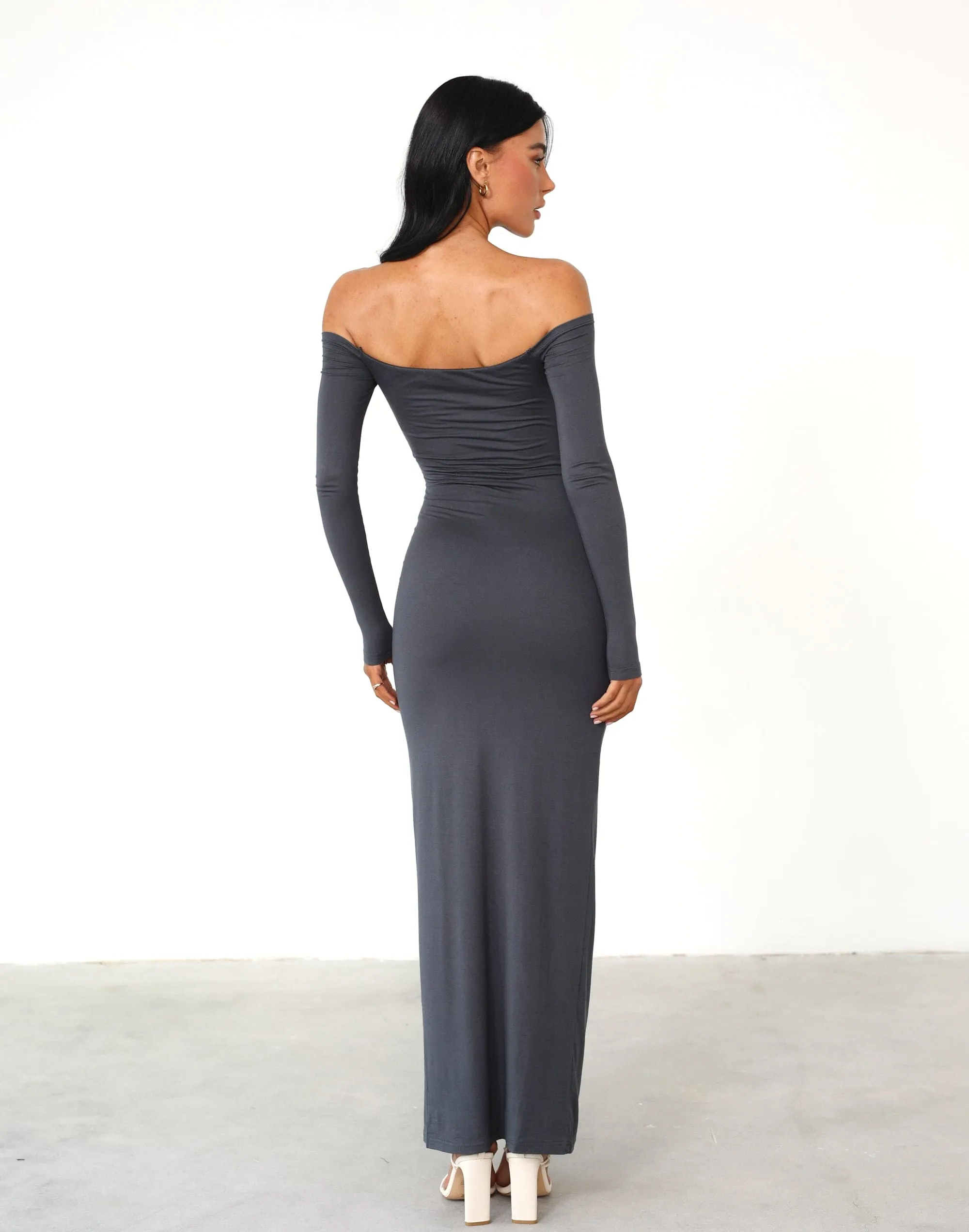 Iris Maxi Dress (Charcoal)