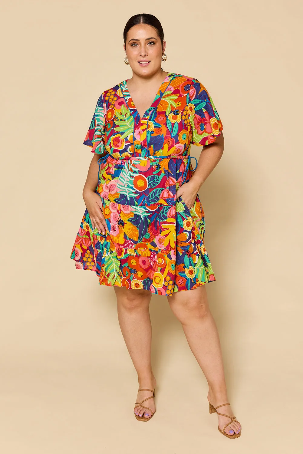 Iris Short Dress in Amazonia