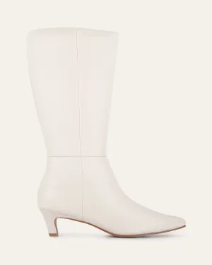 ISLA CALF BOOTS OFF WHITE LEATHER