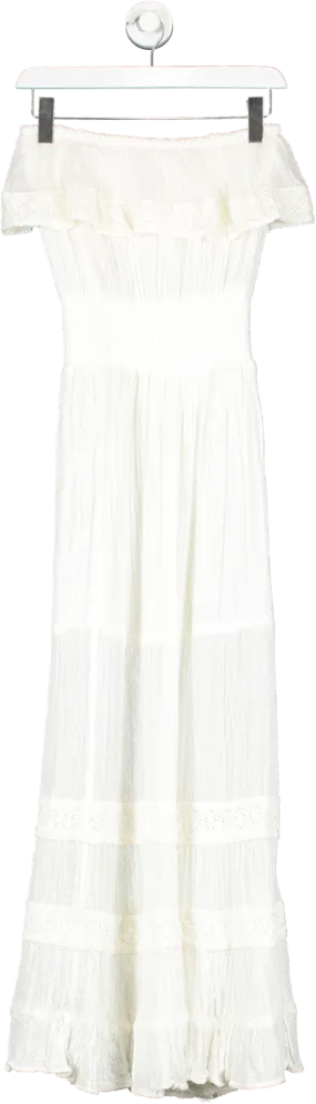 Jen's Pirate Booty Portola Maxi Dress In White UK XS