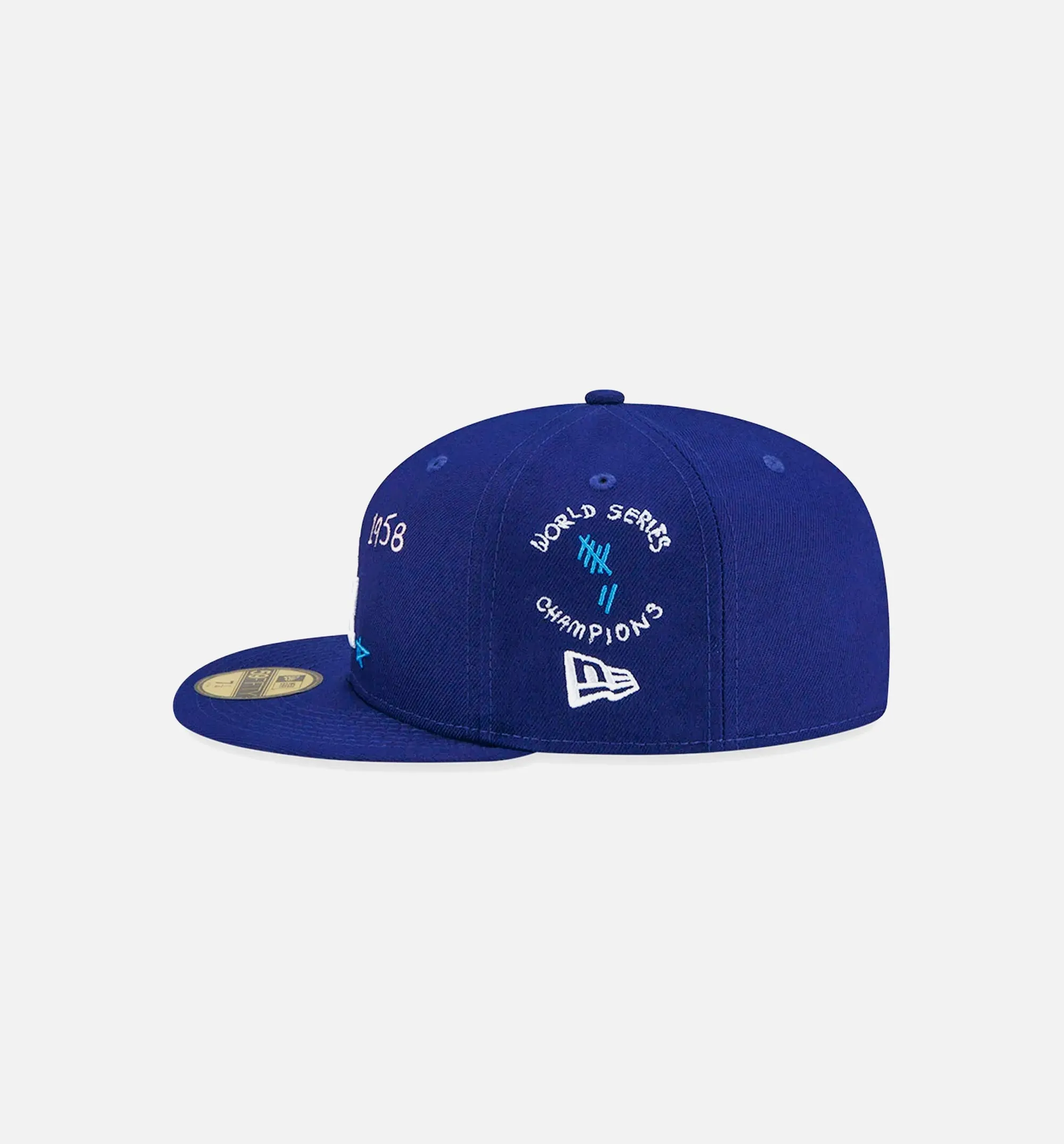 Los Angeles Dodgers Scribble 59Fifty Fitted Cap Mens Hat - Blue