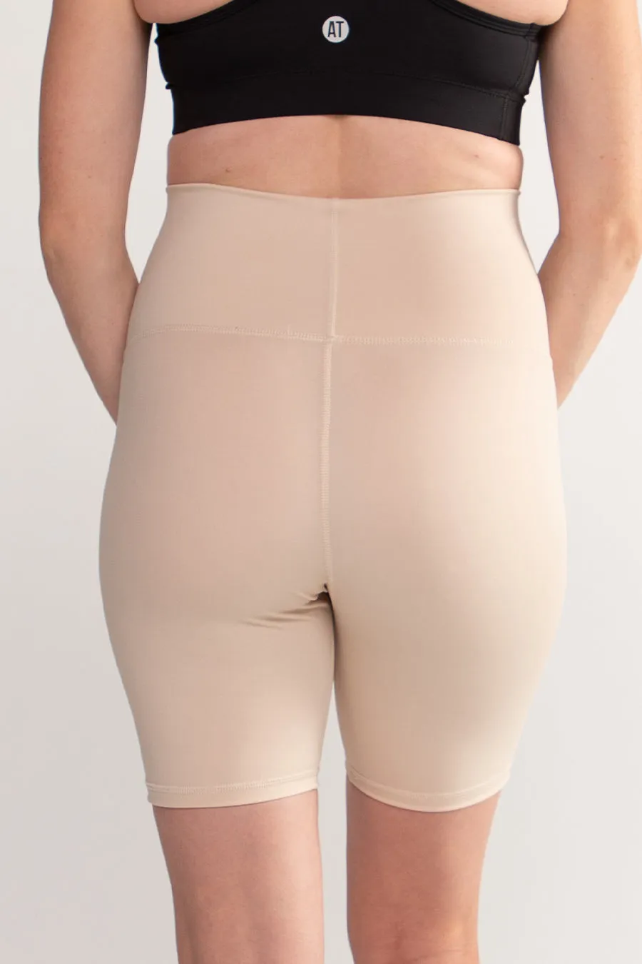 Mama Maternity Bike Shorts - Beige