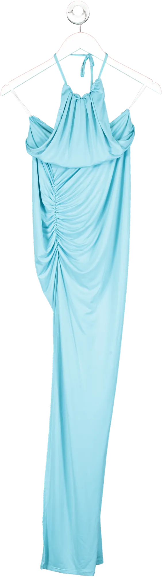 Michael Costello X Revolve Turqouise Blue Addison Maxi Dress UK XXS