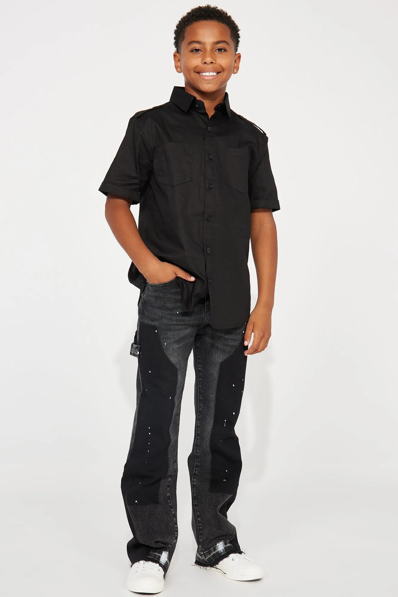 Mini Simple Life Carpenter Jeans - Black Wash