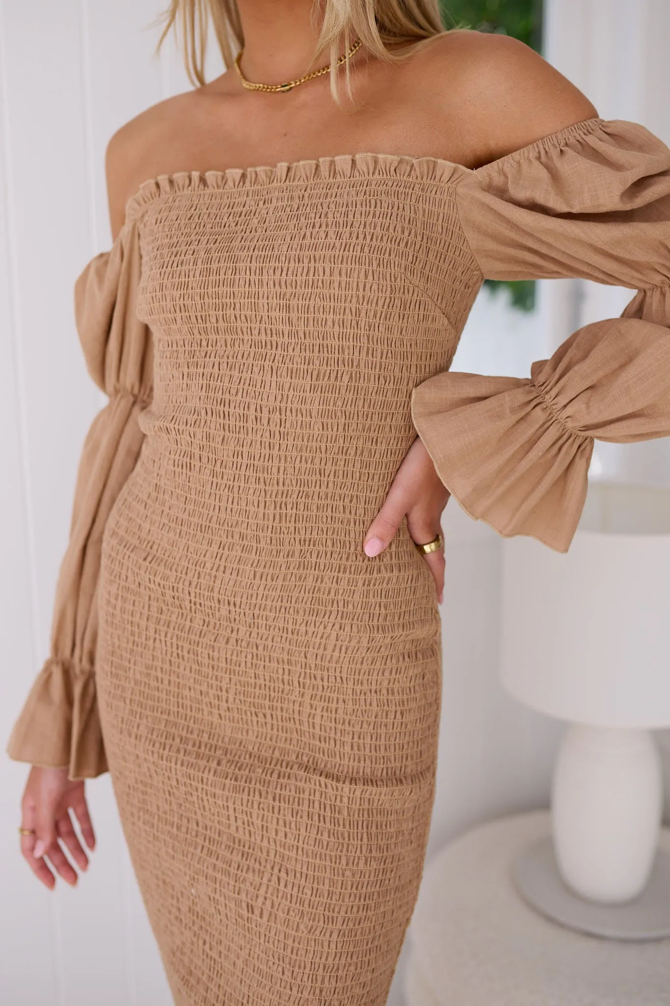 Myrah Dress - Beige