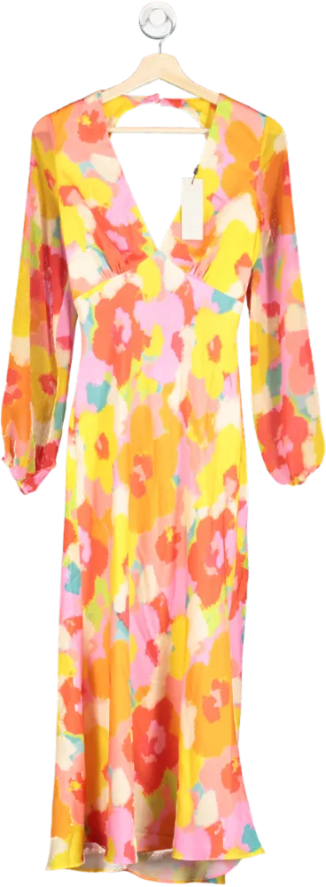 Never Fully Dressed Multicoloured Blossom Bo Dress UK 8