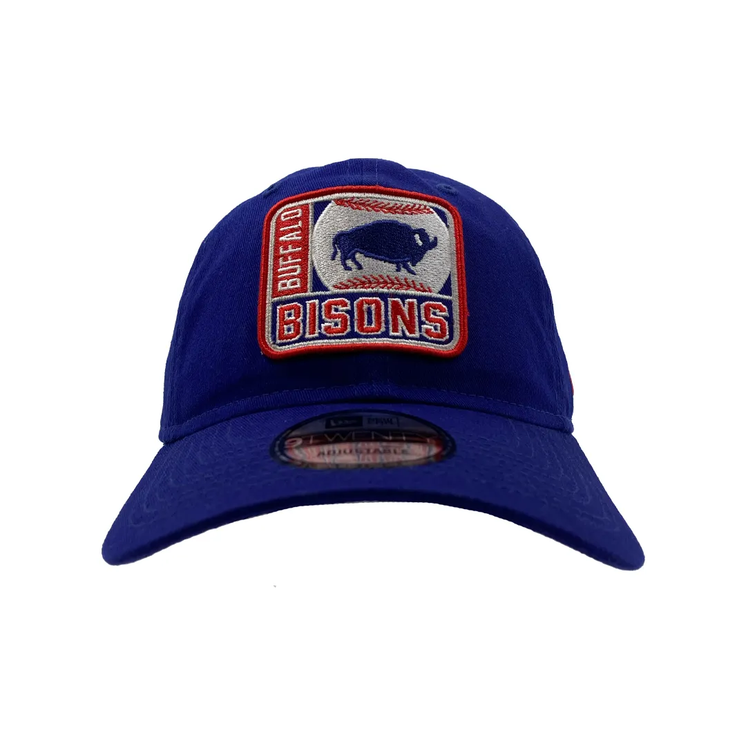 New Era Buffalo Bisons Square Logo Royal Adjustable Hat