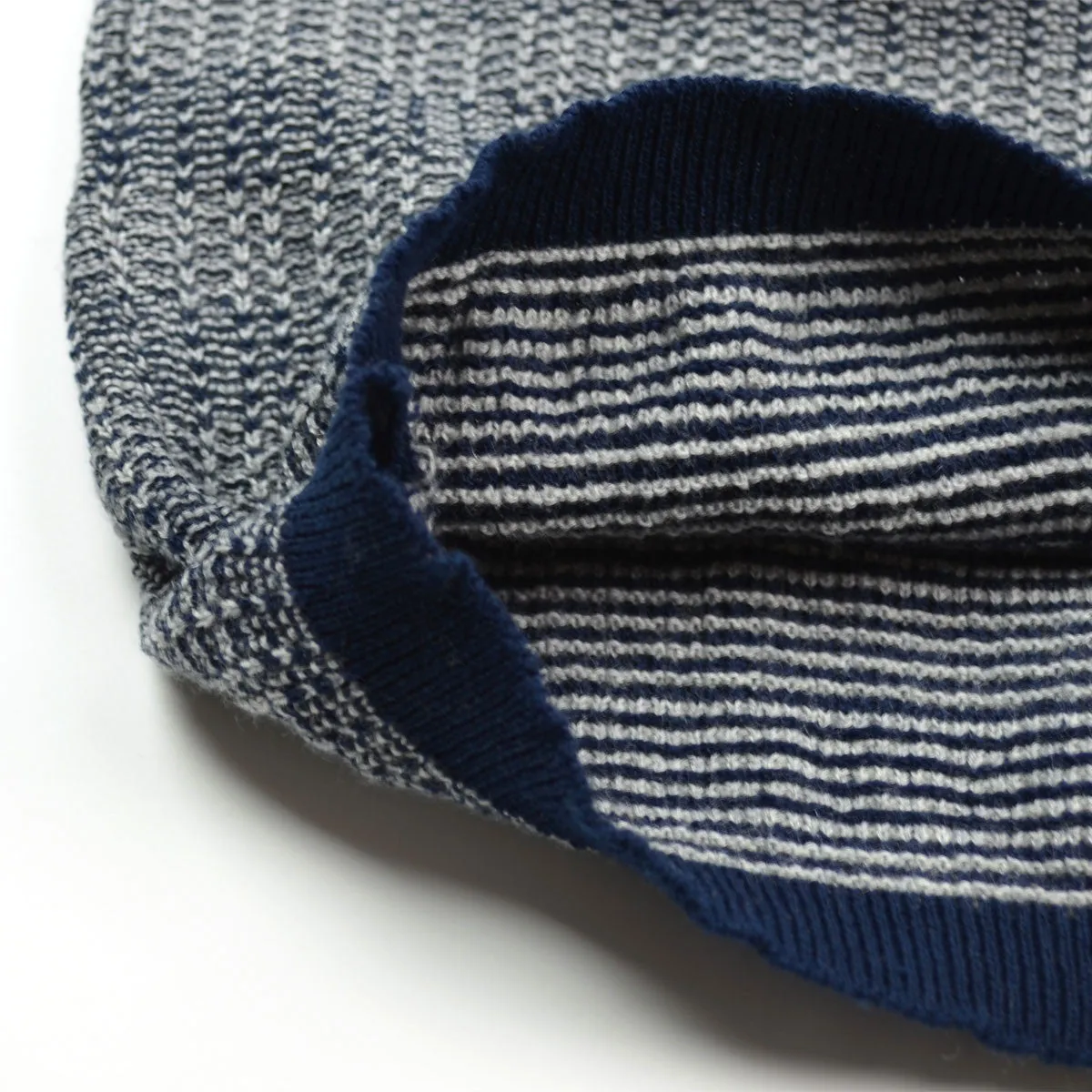 Norse Projects - Sigfred Denim Stitch Sweater - Dark Navy