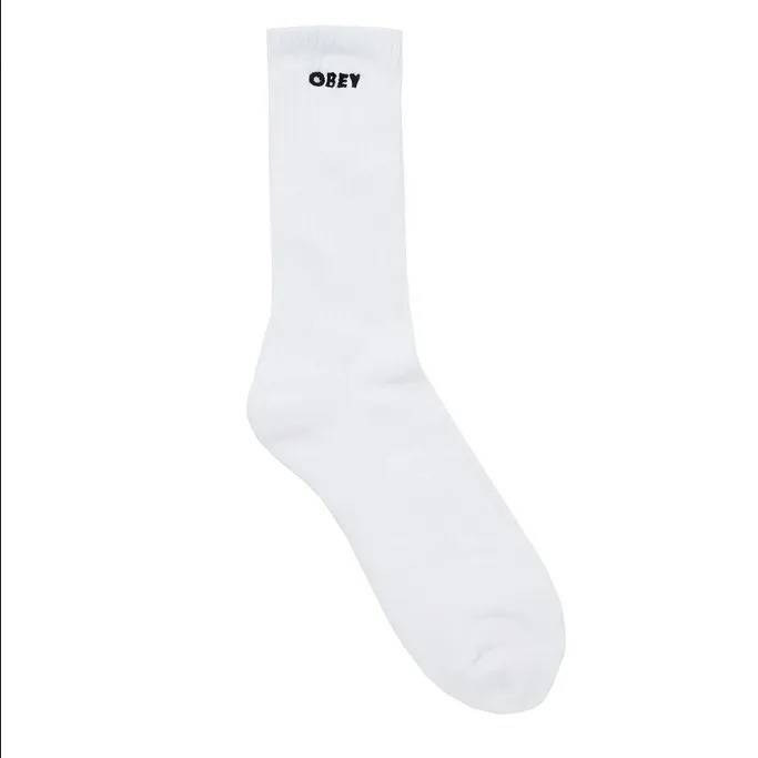 Obey unisex socks Clothing Bold 100260144 A091400 white one size