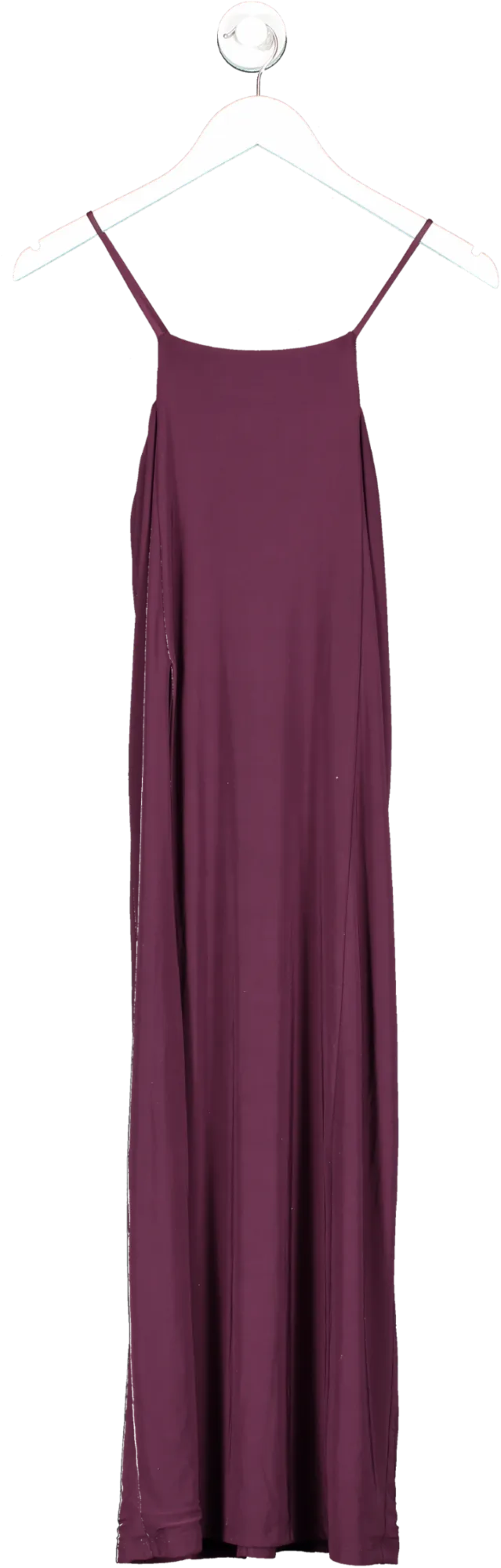 Sincerely Ria Purple Super High Split Midi Dress UK S