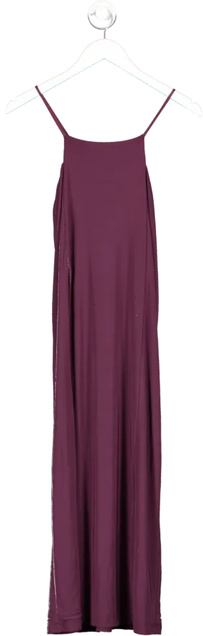 Sincerely Ria Purple Super High Split Midi Dress UK S