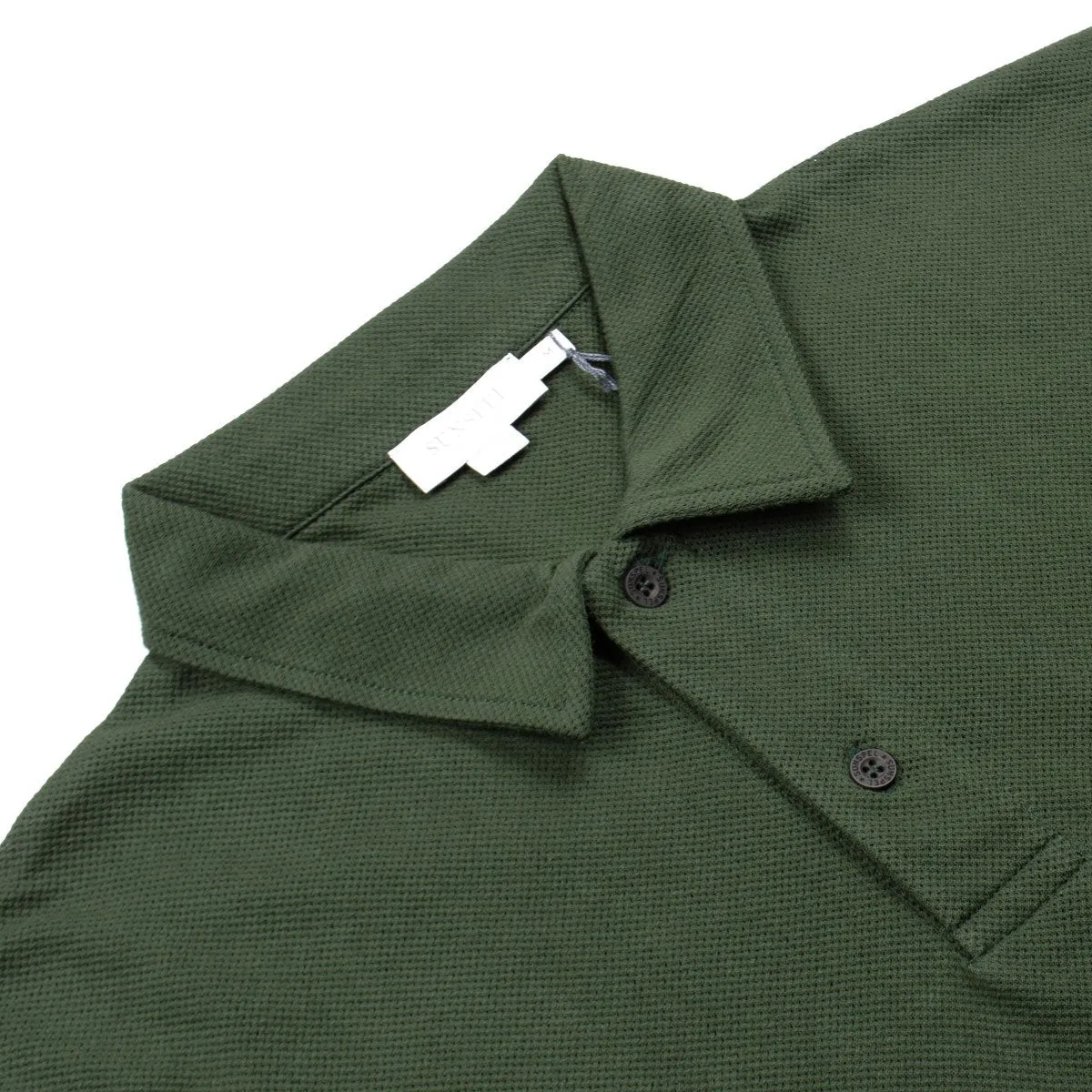 Sunspel - Short Sleeve Riviera Polo - Dark Olive