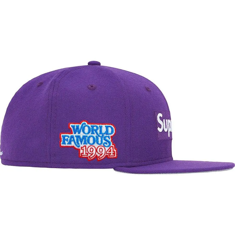 Supreme World Famous Box Logo New Era (Purple)