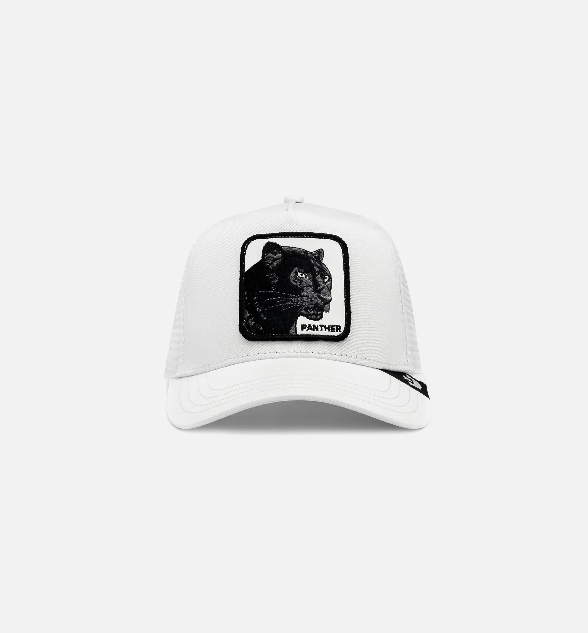 The Panther Trucker Mens Hat - White